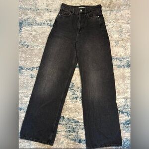 Zara Charcoal Black Denim Jeans